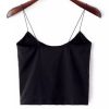 Plain Cropped Spaghetti Strap Tank Top