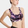 Abstract Print Lattice Sports Bra