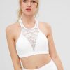 Floral Lace Bralette Sports Bra