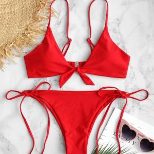 Knotted String Bikini Set