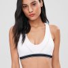 Racerback Color Block Sports Bra