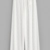 Sheer Lace Wide Leg Beach Pants