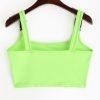 Buckle Straps Neon Crop Tank Top