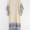 Printed Long Beach Kimono - Warm White