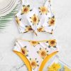 Sunflower Knot Reversible Tankini Swimsuit