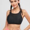 Padded Mesh Panel Sports Bra