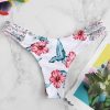 Flower Braided Ladder Cut Bikini Bottom