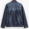 Flap Pocket Scratch Casual Denim Jacket