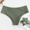 Plain Mid Waist Bikini Bottom