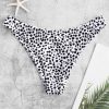 Dalmatian Print High Leg Bikini Bottom