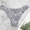 Dalmatian Print High Leg Bikini Bottom