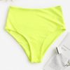 High Waisted Plain Bikini Bottom