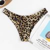 Animal Print High Leg Bikini Bottom