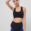 Perforated Padded Racerback Sport Bra