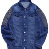 Pocket Decoration Casual Denim Jacket