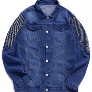 Pocket Decoration Casual Denim Jacket