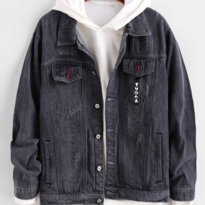 Pocket Button Design Denim Jacket