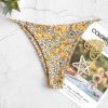 Ditsy Print String Bikini Bottom