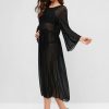 Sheer Mesh Maxi Cover-up Dress