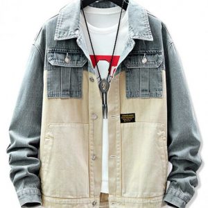 Splicing Pocket Denim Jacket