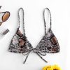 Snakeskin Bralette Cami Bikini Top