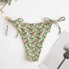 Floral Neon Tie Side Bikini Bottom