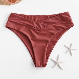 Surplice-waist High Rise Bikini Bottom