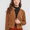 Corduroy One Button Lapel Blazer