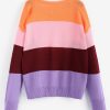 Colorblock Drop Shoulder Open Front Cardigan