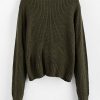 Twist V Neck Pullover Sweater