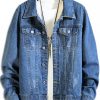 Double Pocket Decorated Button Denim Jacket