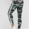 Camouflage Side Striped High Waist Leggings - Multi