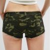 Frayed Hem Camouflage Hot Shorts - Acu Camouflage