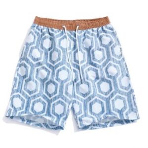 Geometric Print Holiday Beach Casual Shorts