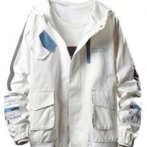 Letter Pocket Decoration Casual Jacket