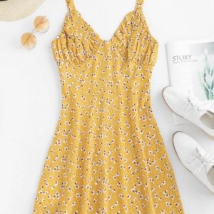 Ruched Floral Sundress