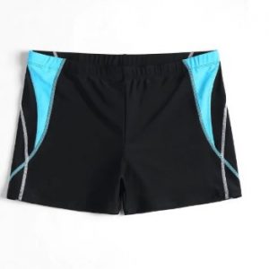 Stitching Color Block Swim Trunks